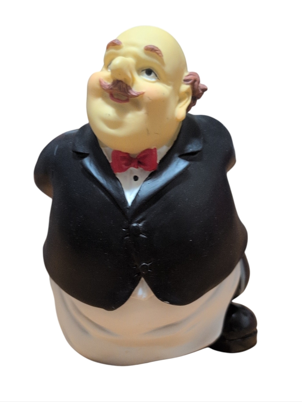 Vintage Butler Wine Bottle Holder Figurine Decorative Server Statue Bar Decor